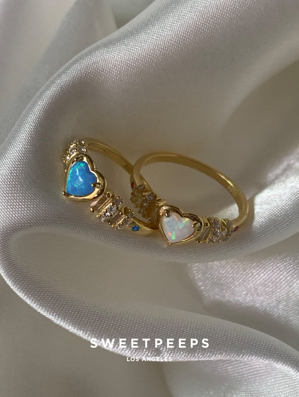Stella Opal Heart Ring