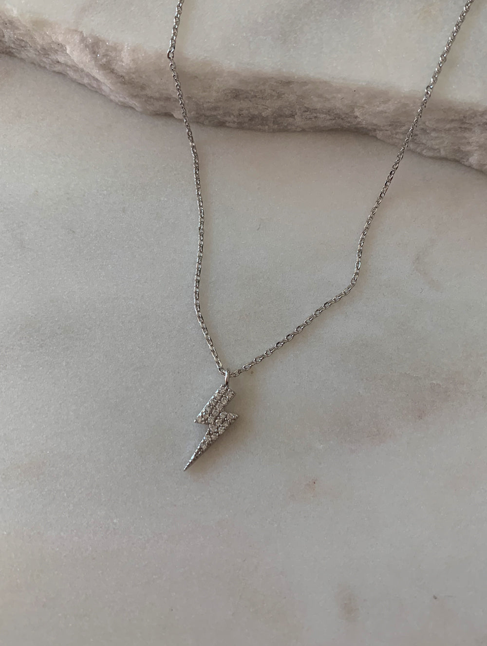 Tiny Lightning Bolt Necklace