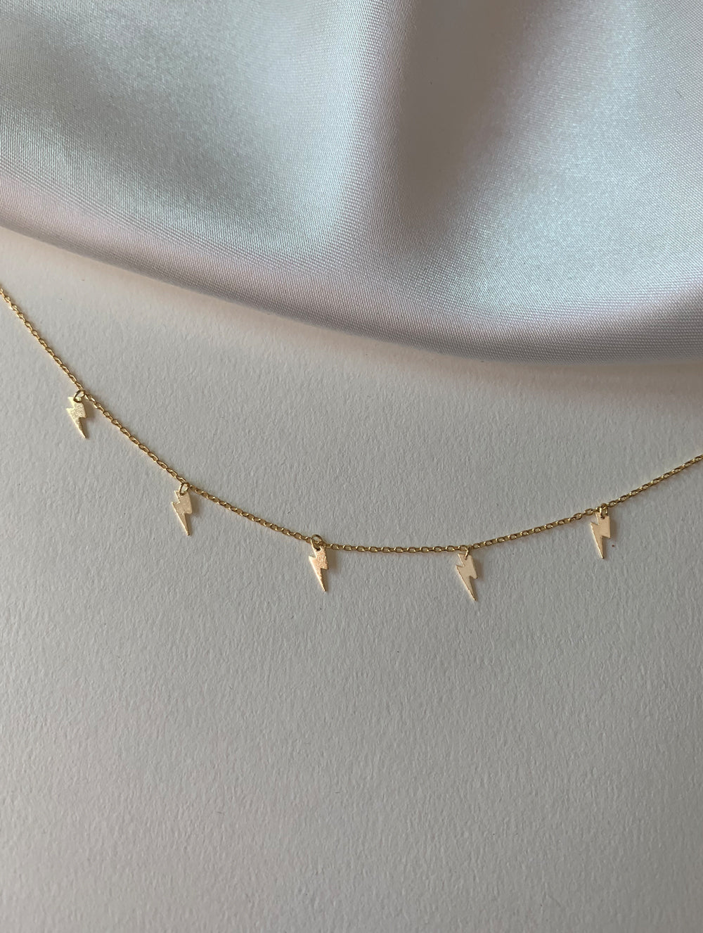 Tiny Lightning Bolt Necklace