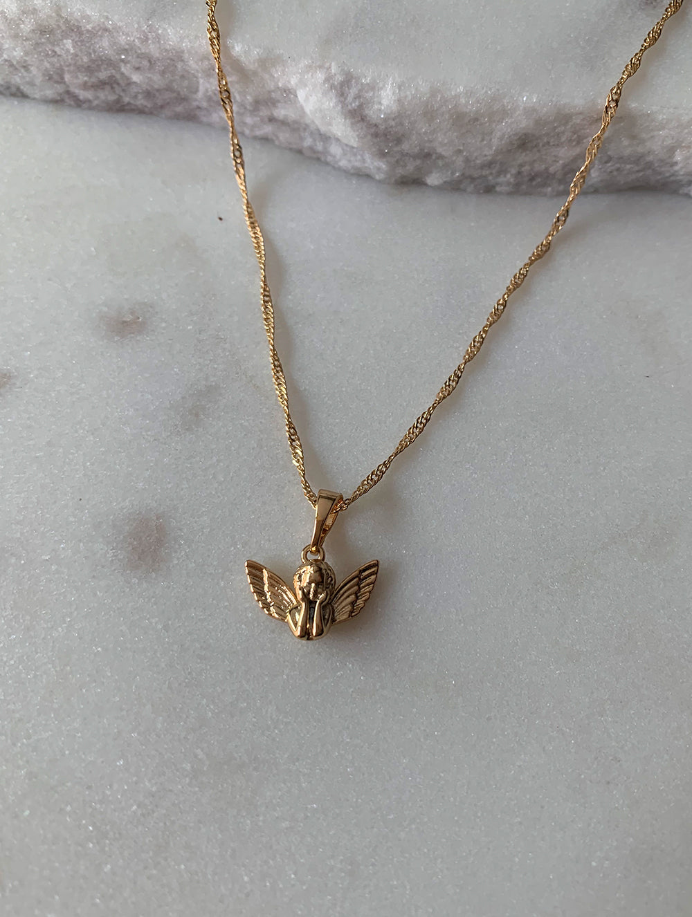 Tiny Baby Angel Necklace