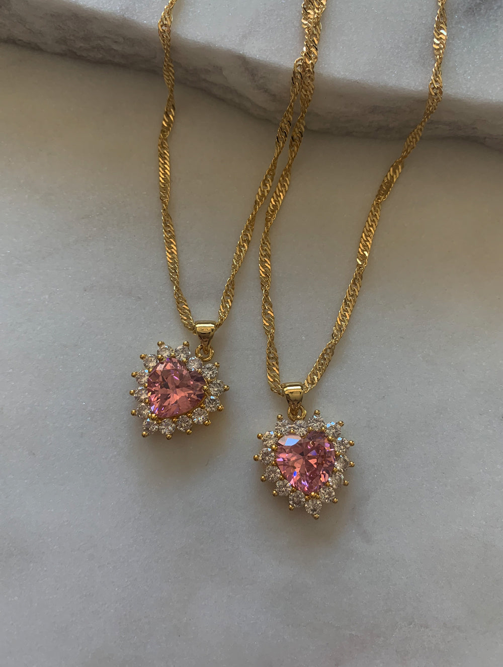 Pink Magic Heart Necklace (M)