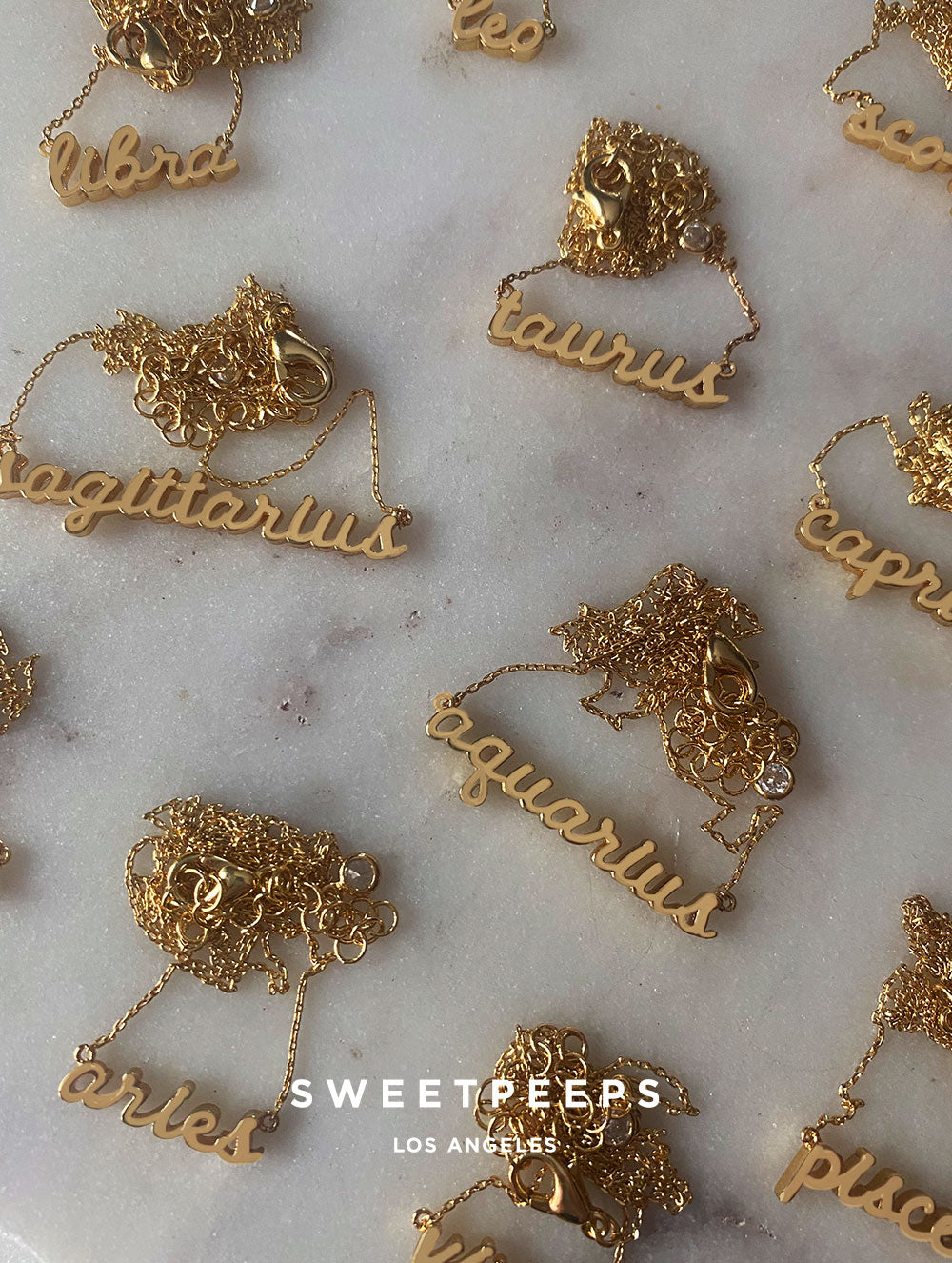 Script Horoscope Necklace