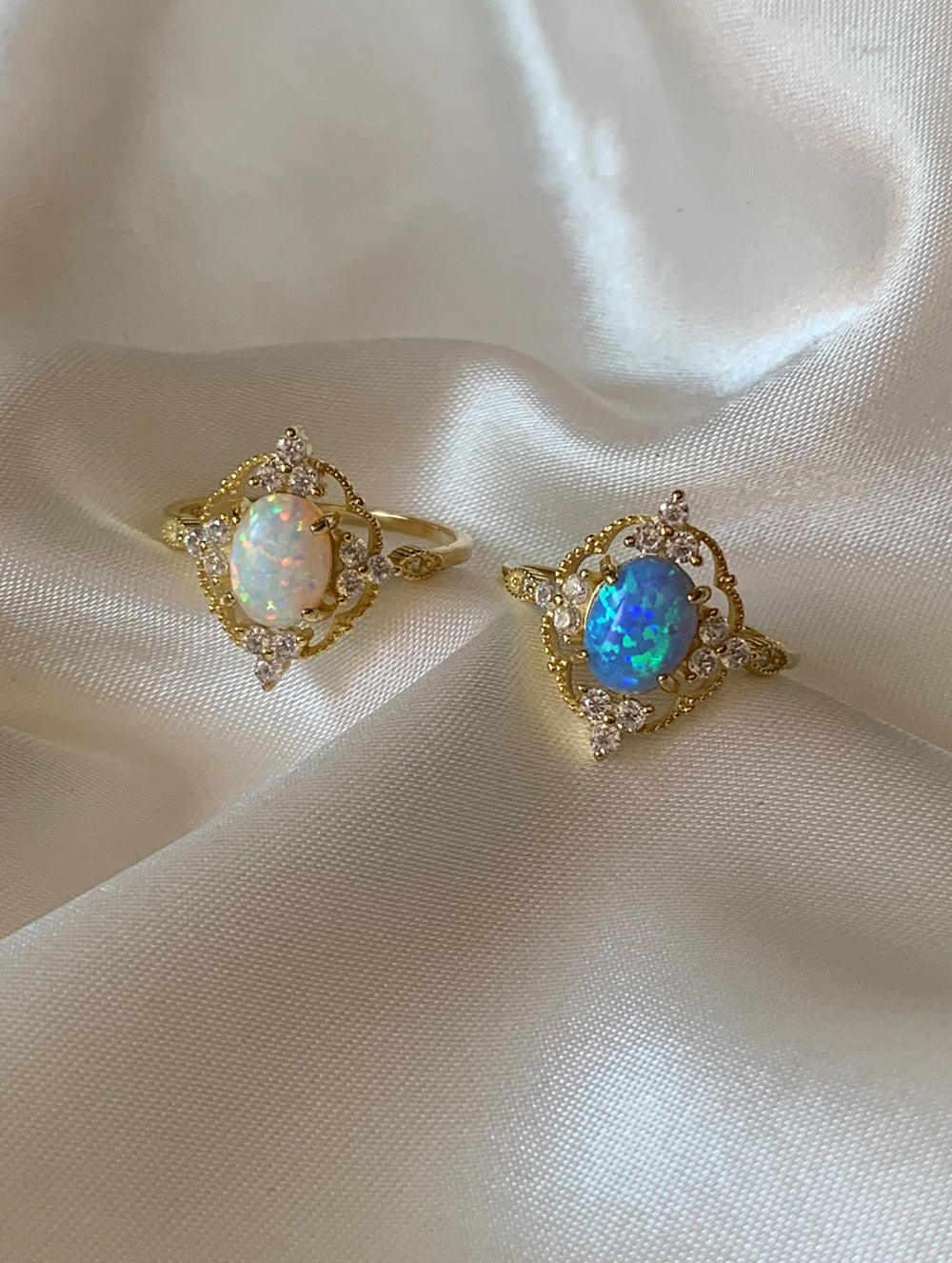 Sterling Silver Opal Ring