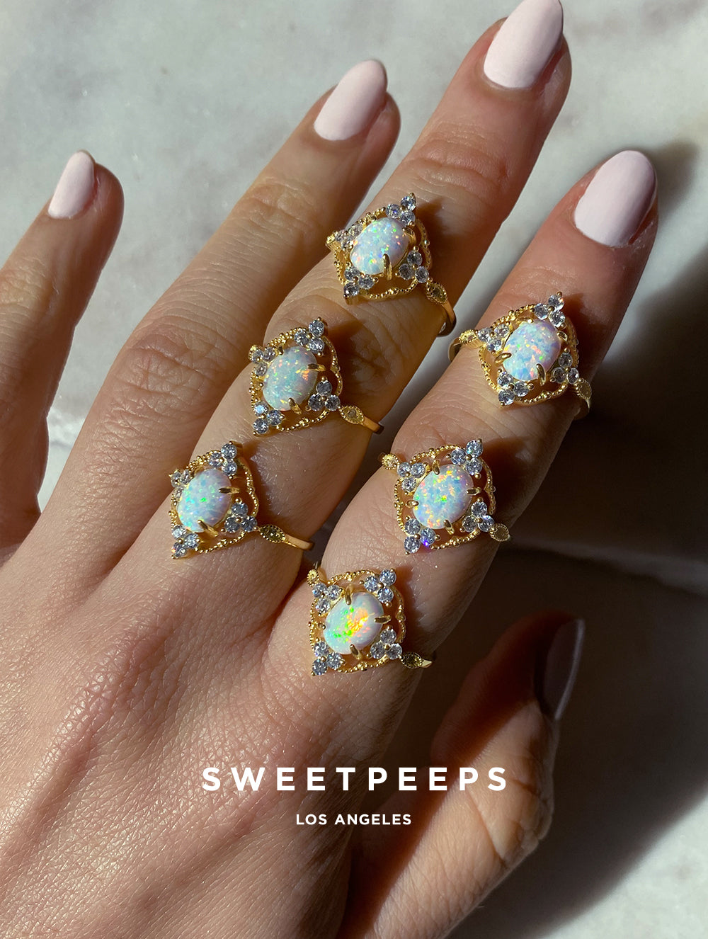 Sterling Silver Opal Ring