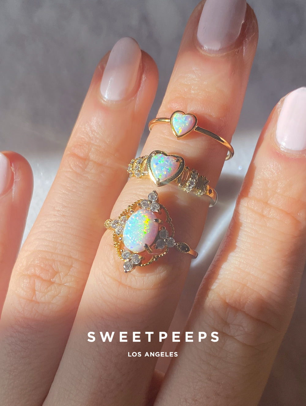 Sterling Silver Opal Ring