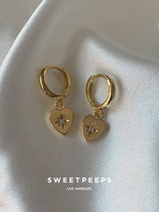 Tiny Heart Starfire Hoops