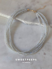 Triple Layered Beaded Choker