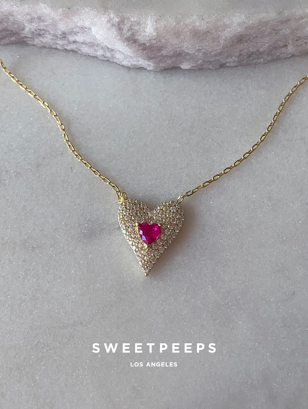 Star Power Heart Necklace