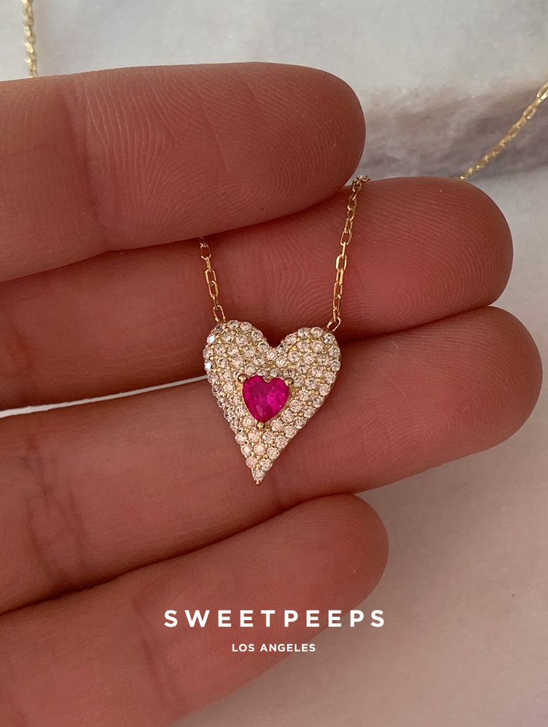 Star Power Heart Necklace