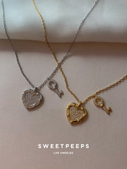 Heart & Key Necklace
