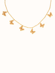 Diamond Butterfly Choker