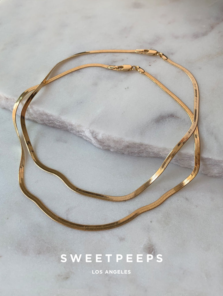 Herringbone choker hot sale