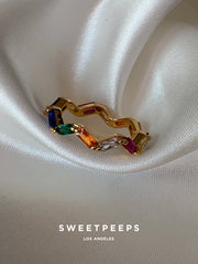 Chevron Rainbow Ring
