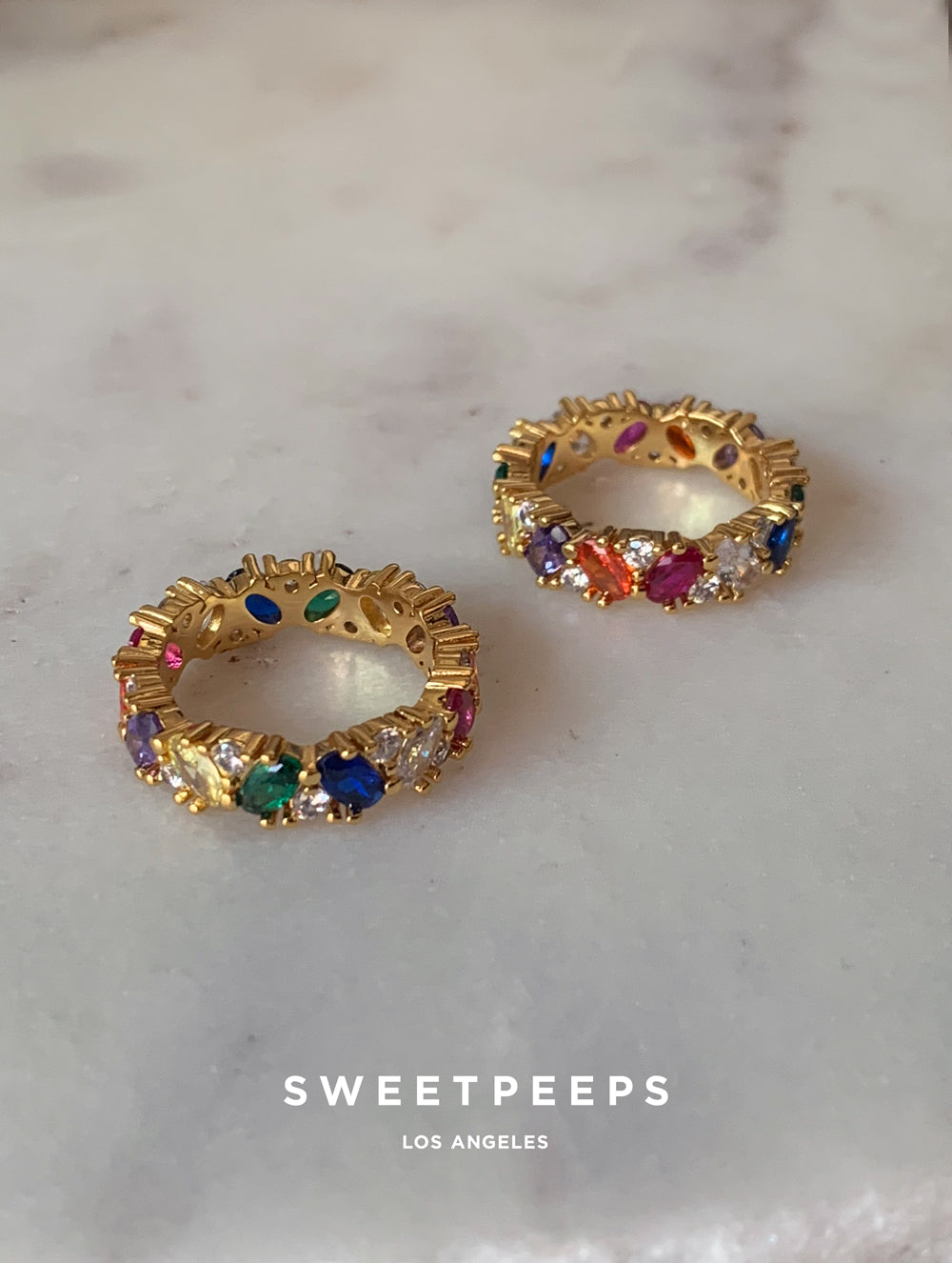 Rainbow Baguette Ring (RB)