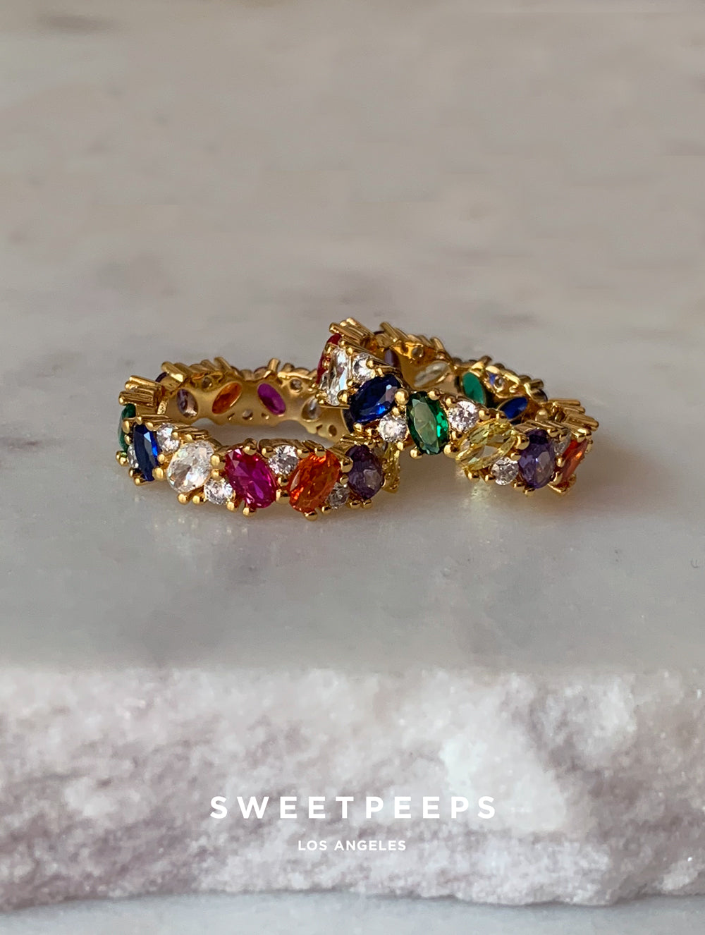Rainbow Baguette Ring (RB)
