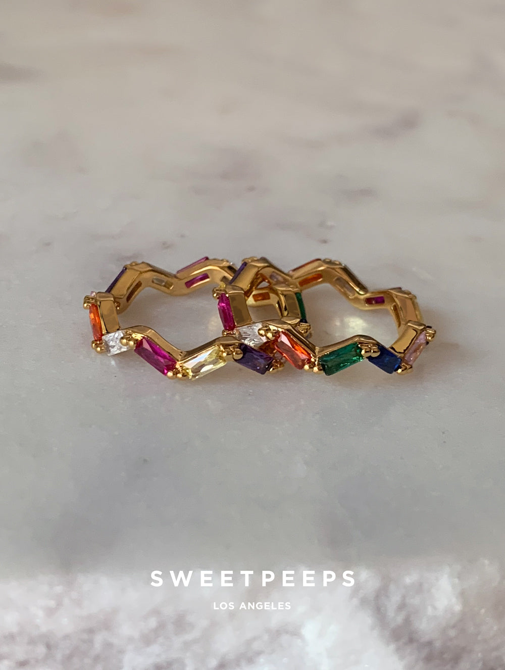 Chevron Rainbow Ring