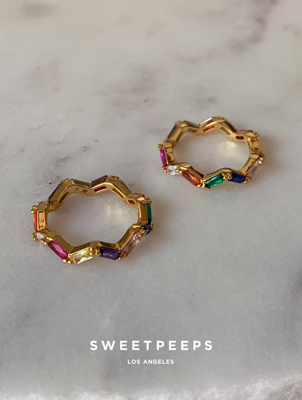 Chevron Rainbow Ring