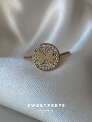 Circle Butterfly Ring