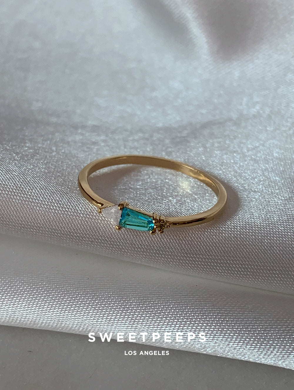 Blue Lagoon Dainty Ring