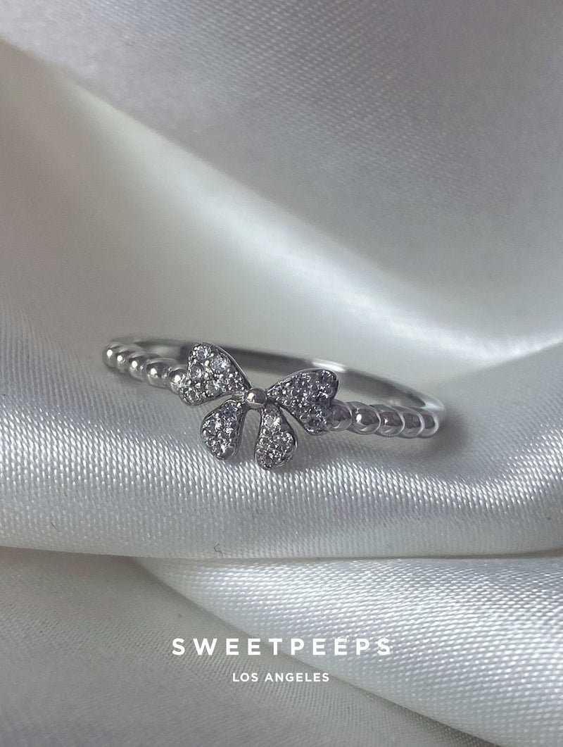 Sterling Silver Tiny Bow Ring