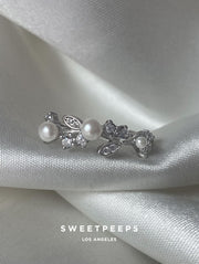 Sterling Silver Pearl Encrusted Ring