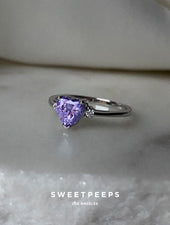 The Lavender Heart Ring