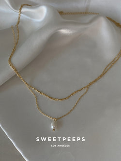 Pearl Double Layer Necklace (IE32)