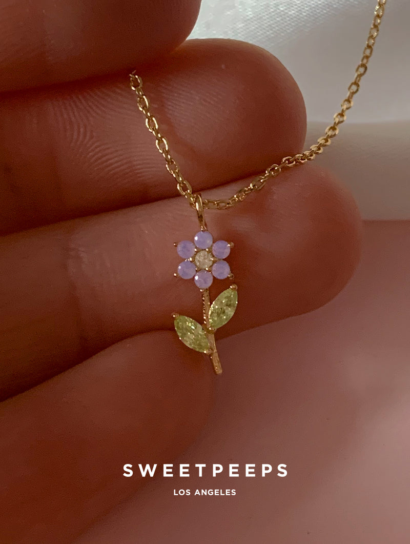 Antique Gold Locket Necklace Cherry Flower Design With Brass 