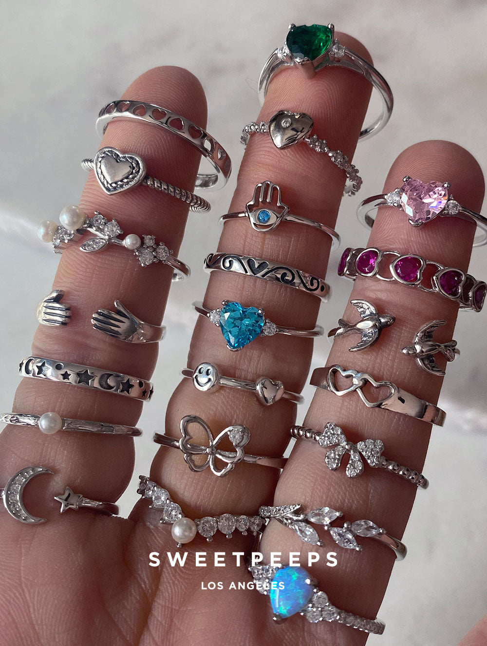 Sterling Silver Baby Butterfly Ring