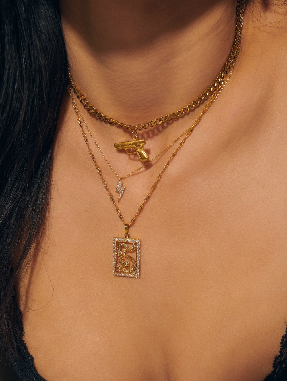 Tiny Lightning Bolt Necklace