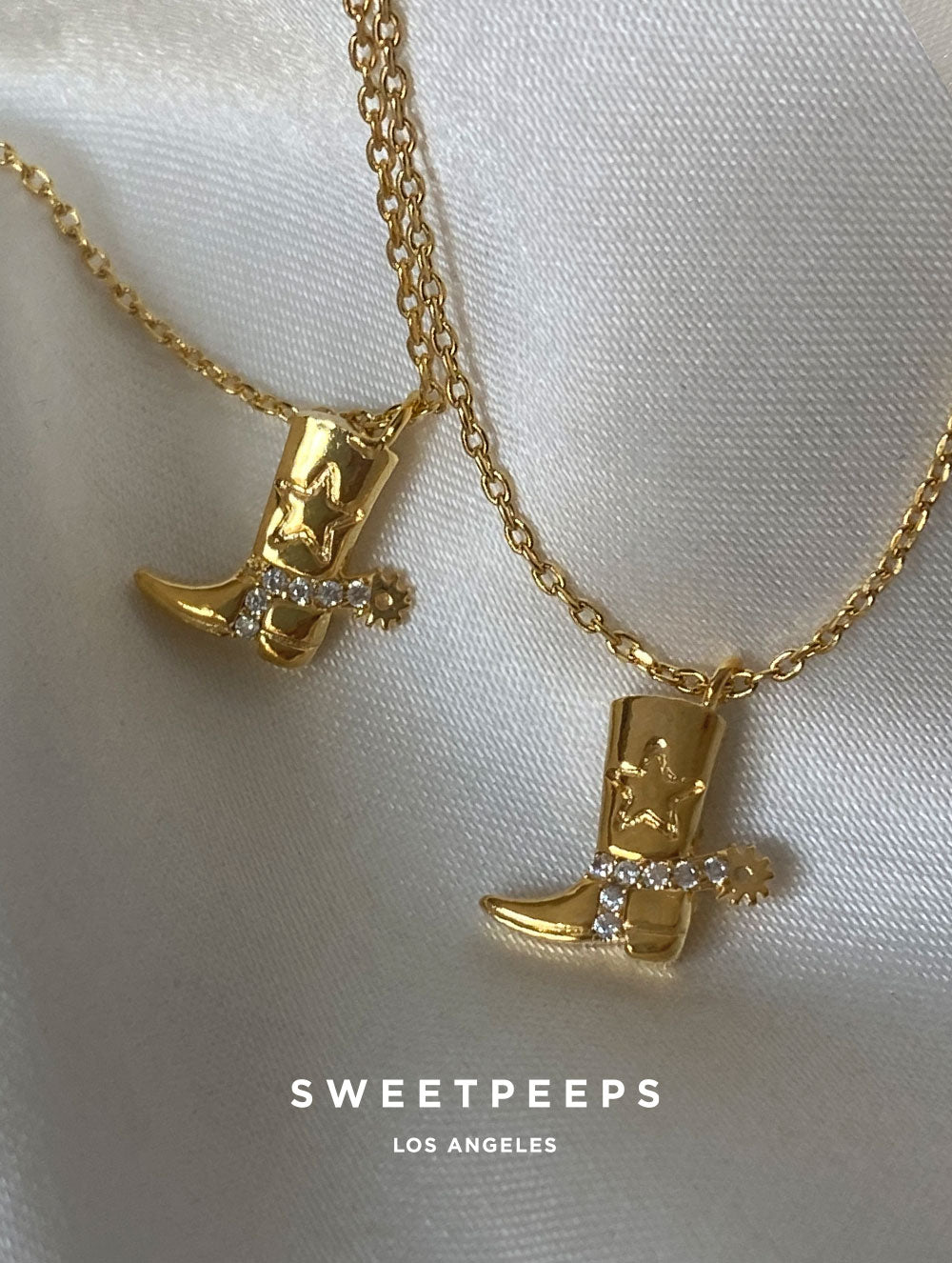 Teeny Tiny Cowboy Boot Necklace