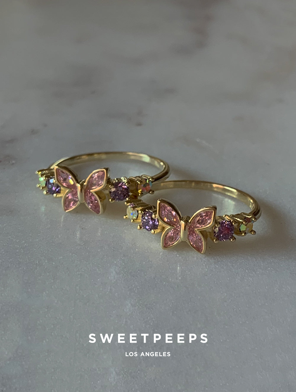 Bella Butterfly Gem Ring