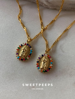 Colorful Saint Mary Necklace