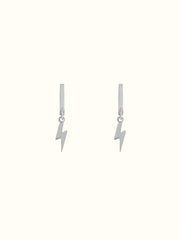 18K Gold Dipped Lightning Bolt Huggies