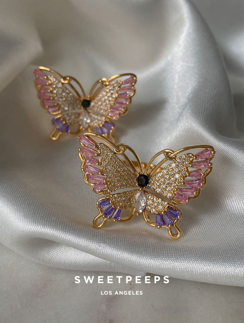 Cocktail Butterfly Ring