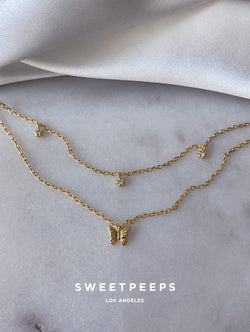 Basics Layered Butterfly Necklace