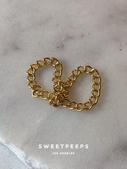24K Chainlink Look Ring