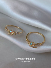 Saturn Opal Ring