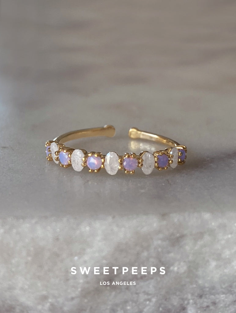 Dainty opal deals ring