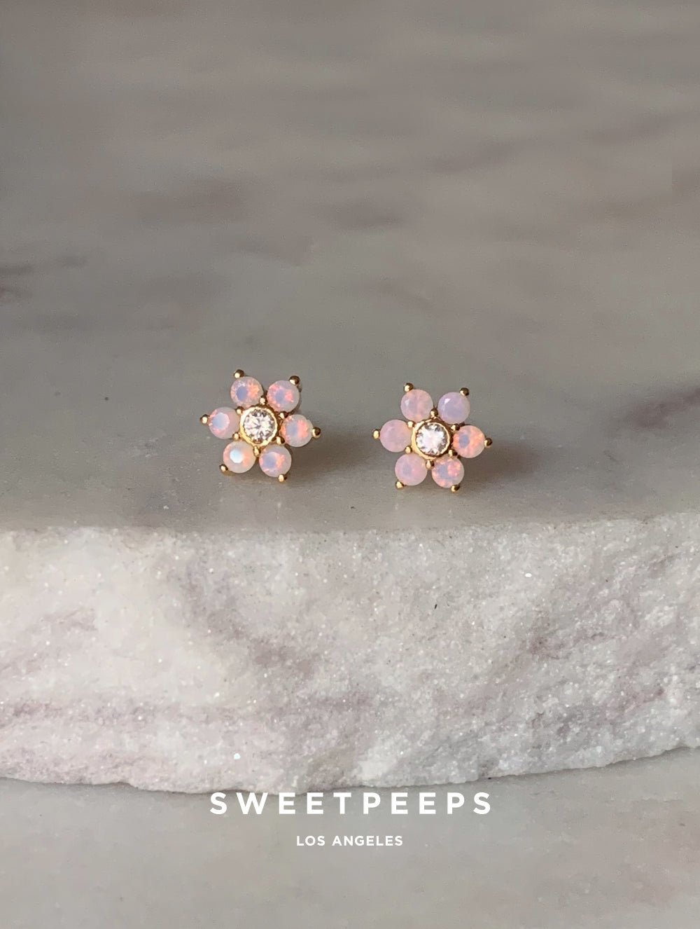 18K Gold Dipped Flower Studs (FFG)
