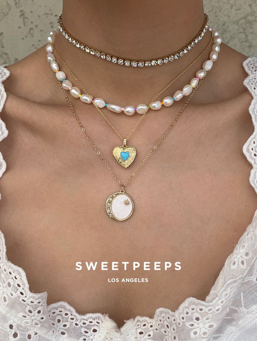 Stella Heart Locket Necklace – SP - Main Image