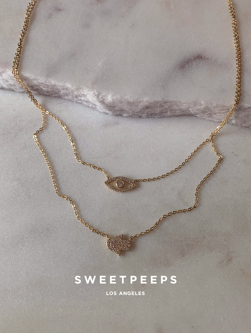 Lucky Evil Eye Layered Necklace