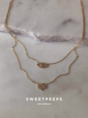 Lucky Evil Eye Layered Necklace
