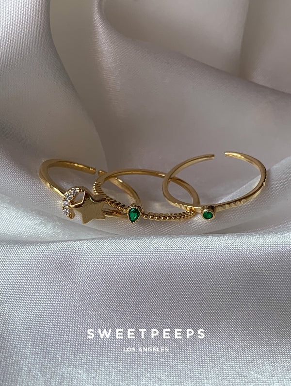 Pistachio Green 3 Ring Set (PGJ)