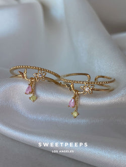 Bambi Butterfly Charm Ring