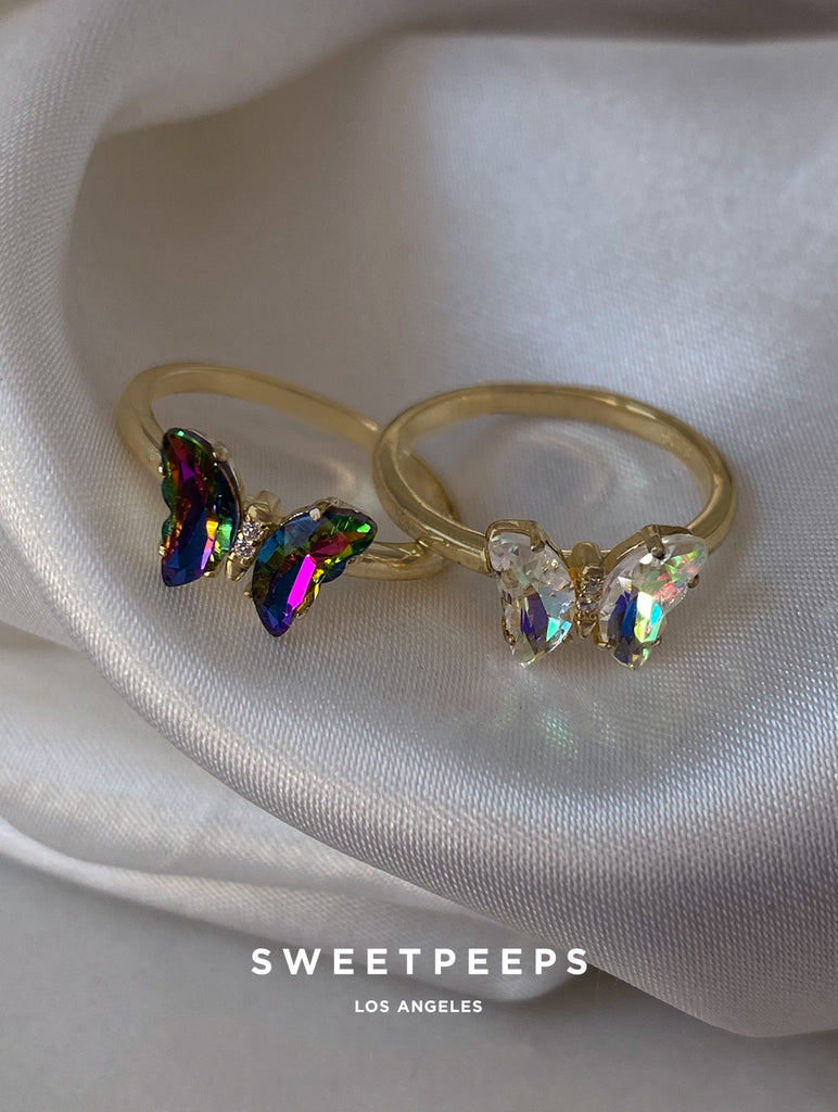 Holographic Butterfly Ring – SP Inc.