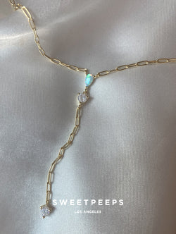 Sterling Silver Opal Lariat Necklace (OLN)