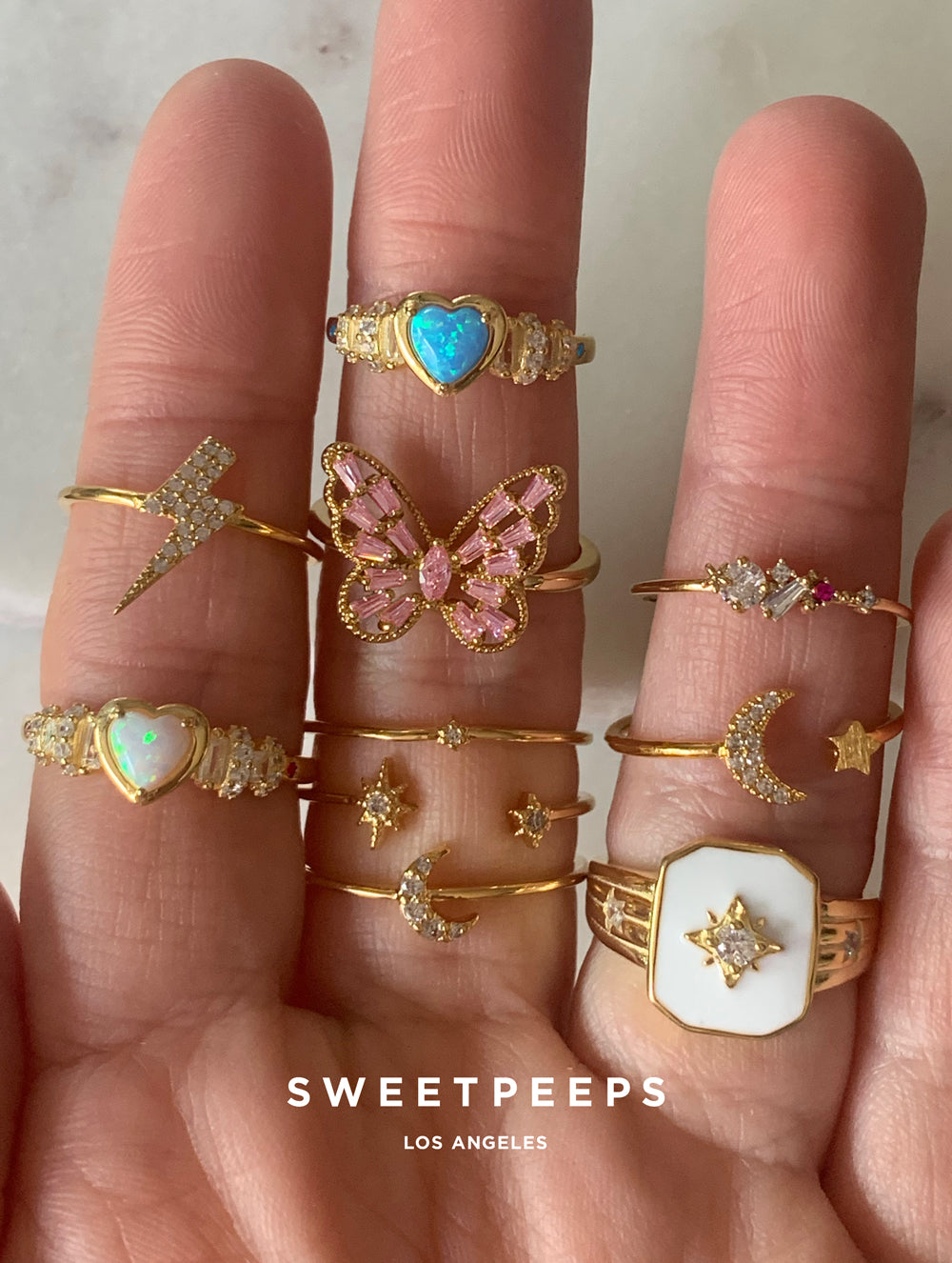 Stella Opal Heart Ring