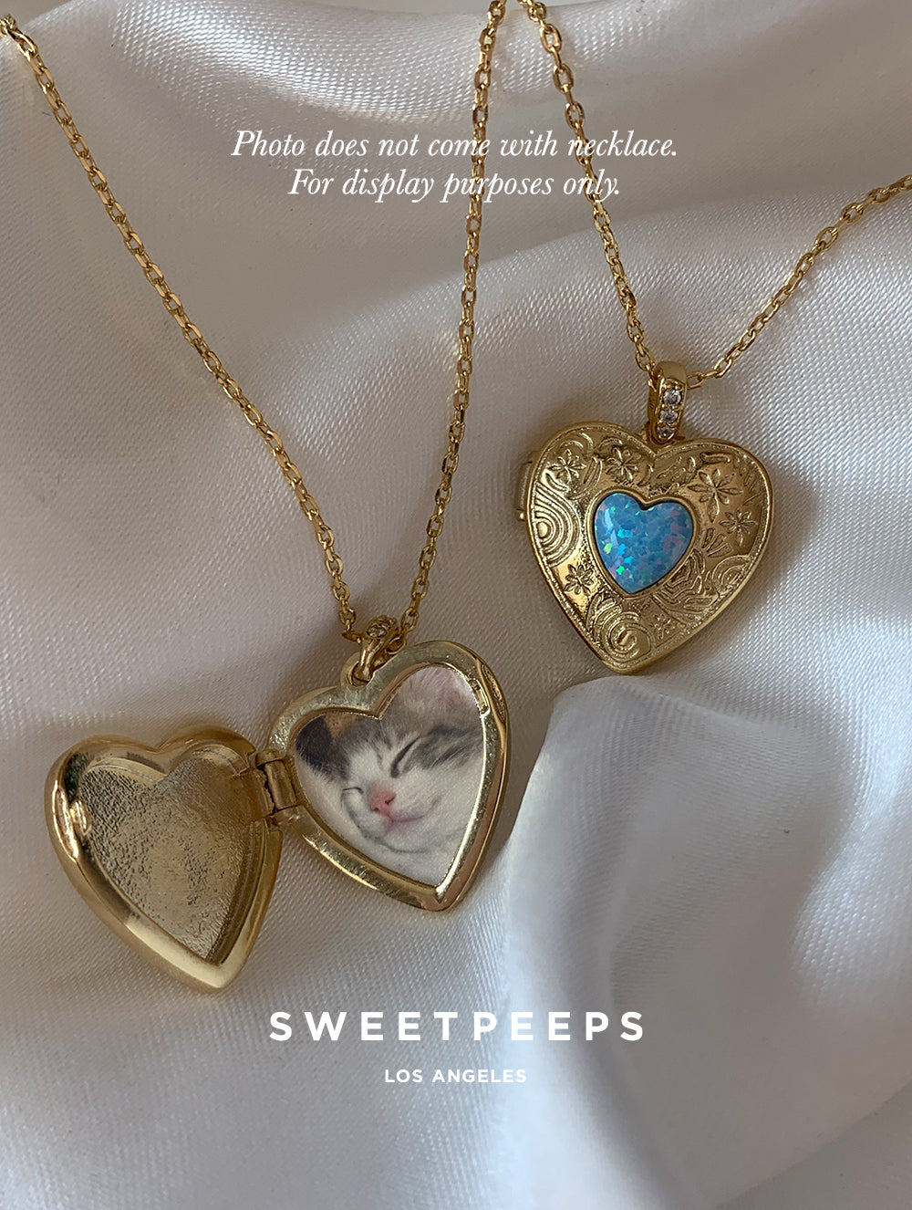 Stella Heart Locket Necklace – SP - Main Image