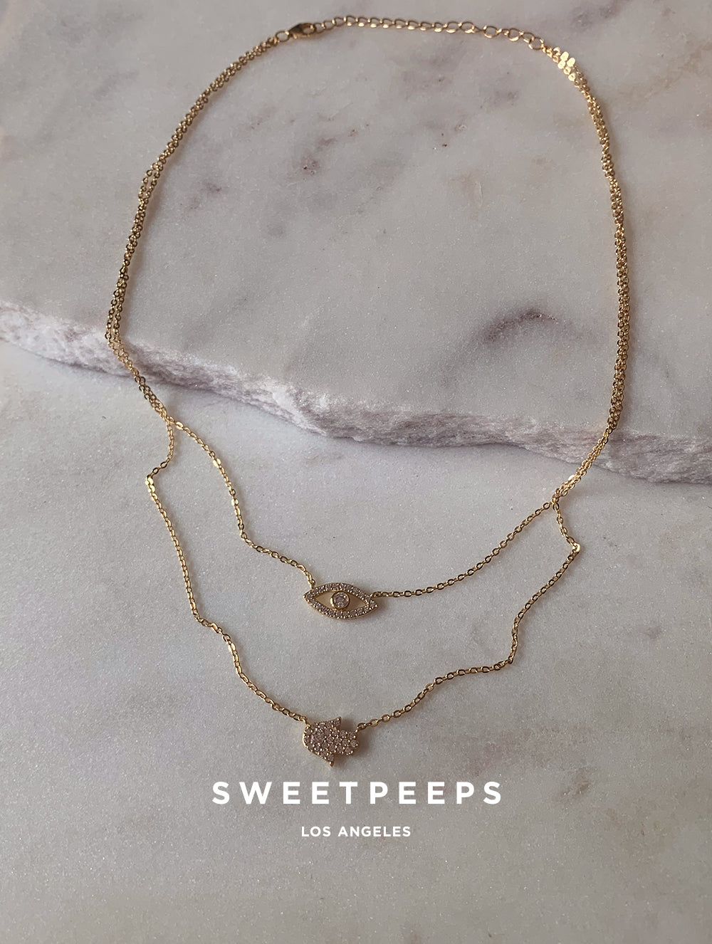 Lucky Evil Eye Layered Necklace